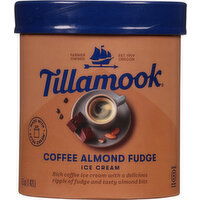 Tillamook Ice Cream, Coffee Almond Fudge - 1.5 Quart 