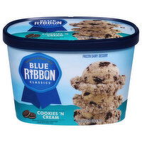 Blue Ribbon Classics Frozen Dairy Dessert, Cookies 'N Cream - 48 Fluid ounce 