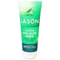 Jason Hand & Body Lotion, 89% Aloe Vera, Soothing - 8 Fluid ounce 