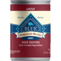 Blue Buffalo Food for Dogs, Natural, Beef Dinner with Garden Vegetables - 12.5 Ounce 