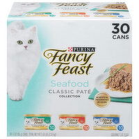 Fancy Feast Classic Pate Seafood Collection Gourmet Cat Food - 30 Each