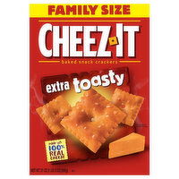 Cheez-It Baked Snack Crackers, Extra Toasty, Family Size - 21 Ounce 