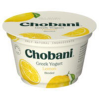 Chobani Yogurt, Reduced Fat, Greek, Blended, Lemon - 5.3 Ounce 