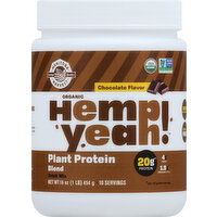 Hemp Yeah Drink Mix, Organic, Plant Protein Blend, Chocolate Flavor - 16 Ounce 