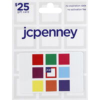 JC Penney Gift Card, $25 - 1 Each 