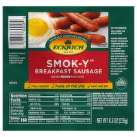 Eckrich Breakfast Sausage, Smoked - 8.3 Ounce 