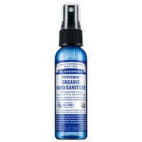 Dr. Bronner's Hand Sanitizer, Organic, Peppermint - 2 Fluid ounce 