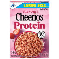 Cheerios Protein Gluten Free Strawberry Cereal Large Size - 11.2 Ounce