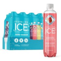 Sparkling Ice Sparkling Water, Zero Sugar, Flavored, Assorted, 12 Pack - 12 Each 