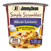 Jimmy Dean Simple Scrambles Meat Lovers - 5.35 Ounce 