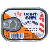 Beach Cliff Sardines, Louisiana Hot Sauce - 3.75 Ounce 