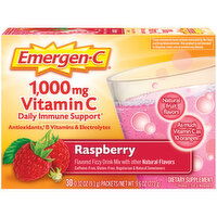 Emergen-C Vitamin C Fizzy Drink Mix Raspberry