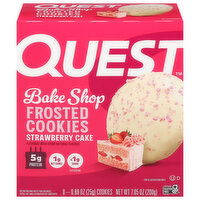 Quest Bake Shop Strawberry Cake Frosted Cookies - 8 Each