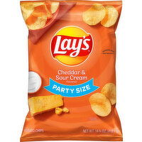 Lay's Potato Chips, Cheddar & Sour Cream Flavored, Party Size