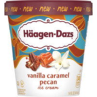 Haagen-Dazs Ice Cream, Vanilla Caramel Pecan, 14 fl Oz - 14 Fluid ounce 