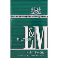 L M Cigarettes, Filter, Menthol - 20 Each 