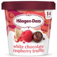 Haagen-Dazs White Chocolate Raspberry Truffle Ice Cream - 14 Fluid Ounce
