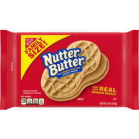 Nutter Butter Sandwich Cookies, Peanut Butter, Family Size - 16 Ounce 