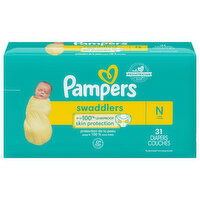 Pampers Diapers, N (Less than 10 lb), Jumbo Pack - 31 Each 