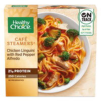 Healthy Choice Cafe Steamers Chicken Linguini Red Pepper Alfredo - 9.8 Ounce 