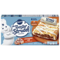 Pillsbury Toaster Pastries, Cinnamon Roll - 6 Each 