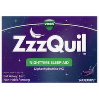 Vicks Nighttime Sleep-Aid, LiquiCaps - 24 Each 