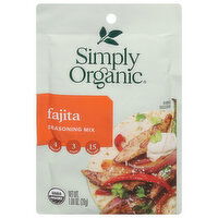 Simply Organic Seasoning Mix, Fajita - 1 Ounce 