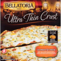 Bellatoria Pizza, Ultra Thin Crust, Ultimate 5 Cheese - 16.03 Ounce 