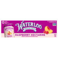 Waterloo Sparkling Water, Raspberry Nectarine