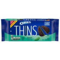 OREO Thins Mint Creme Chocolate Sandwich Cookies, Family Size