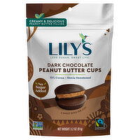 Lily's Peanut Butter Cups, Dark Chocolate, 70% Cocoa - 3.2 Ounce
