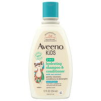 Aveeno Shampoo & Conditioner, 2 in 1, Hydrating - 12 Fluid ounce 