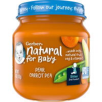 Gerber Pear Carrot Pea - 4 Ounce 