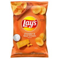 Lay's Potato Chips, Cheddar & Sour Cream Flavored - 7.75 Ounce 