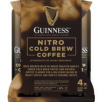 Guinness Beer, Nitro Cold Brew Coffee - 4 Each 