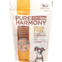 Pure Harmony Dog Treats, Grain Free, Peanut Butter Flavor - 12 Ounce 