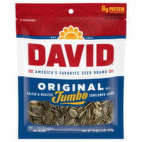David Salted & Roasted Original Jumbo Sunflower Seeds - 16 Ounce