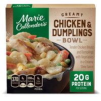 Marie Callender's Marie Callender's Creamy Chicken & Dumplings Bowl Frozen Meal, 12 Ounce 