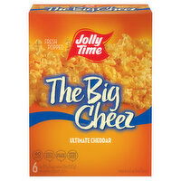 Jolly Time Microwave Popcorn, Ultimate Cheddar, The Big Cheez - 6 Each 