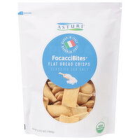 Asturi Focacci Bites, Classico Sea Salt, Flat Bread Crisps - 3.53 Ounce