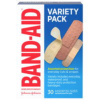 Band-Aid Adhesive Bandages, Variety Pack