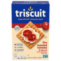 TRISCUIT Triscuit Fire Roasted Tomato & Olive Oil Whole Grain Wheat Crackers, 8.5 oz