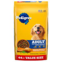 Pedigree Food for Dogs, Roasted Chicken & Vegetable Flavor, Adult, Value Size - 44 Pound 