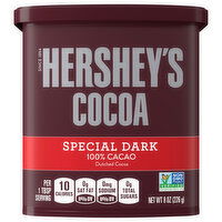 Hershey's Dutched Cocoa, Special Dark, 100% Cacao - 8 Ounce 