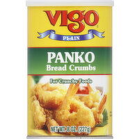 Vigo Bread Crumbs, Panko, Plain - 8 Ounce 