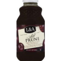 L&A 100% Juice, All Prune - 32 Ounce 