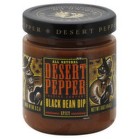 Desert Pepper Black Bean Dip, Spicy - 16 Ounce 