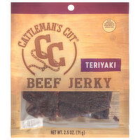 Cattleman's Cut Beef Jerky, Teriyaki - 2.5 Ounce 