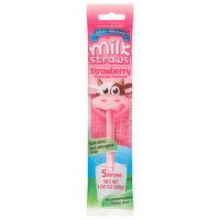 Sylvan Meadows Milk Straws, Strawberry - 5 Each 