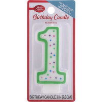 Betty Crocker Birthday Candle, Numeral 1, 3 Inch - 1 Each 